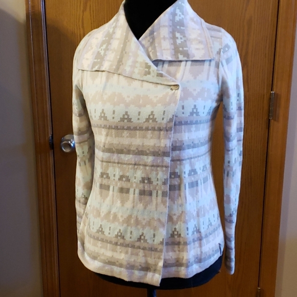 Woolrich pastel short cardigan geometric pattern - Picture 2 of 6